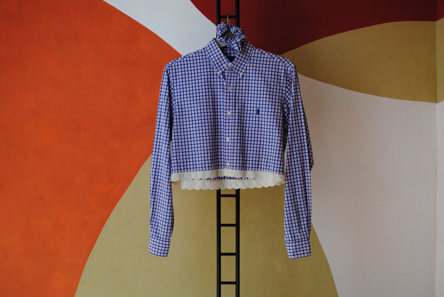 ROXY | Upcycled top & scrunchie - M