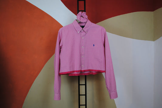 ROXY | Upcycled top & scrunchie - L