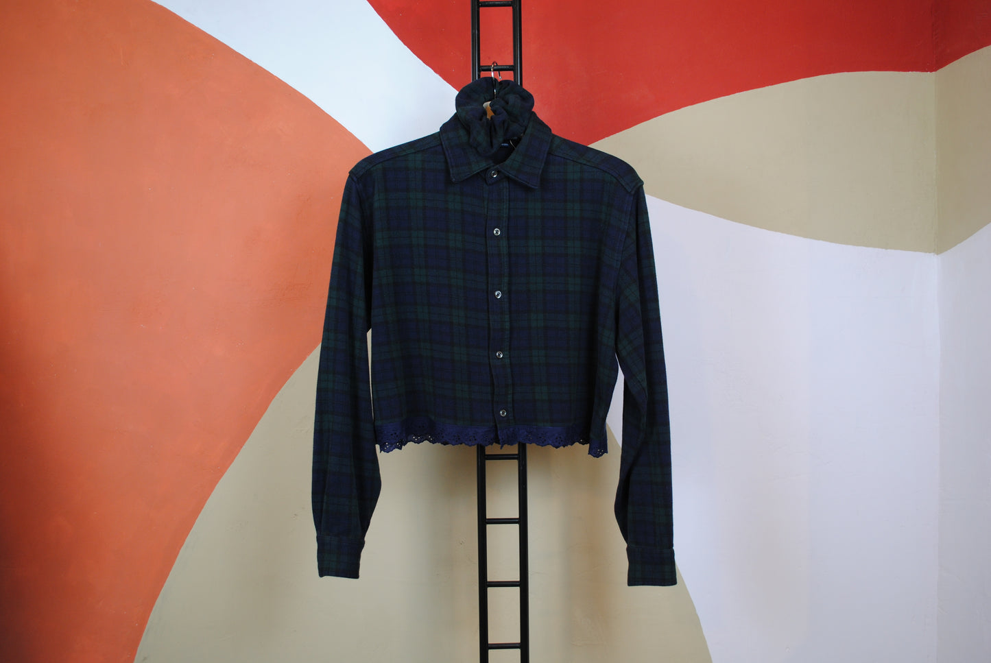 ROXY | Upcycled top & scrunchie - L