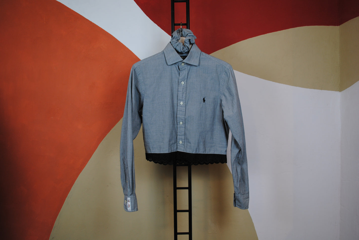 ROXY | Upcycled top & scrunchie - S