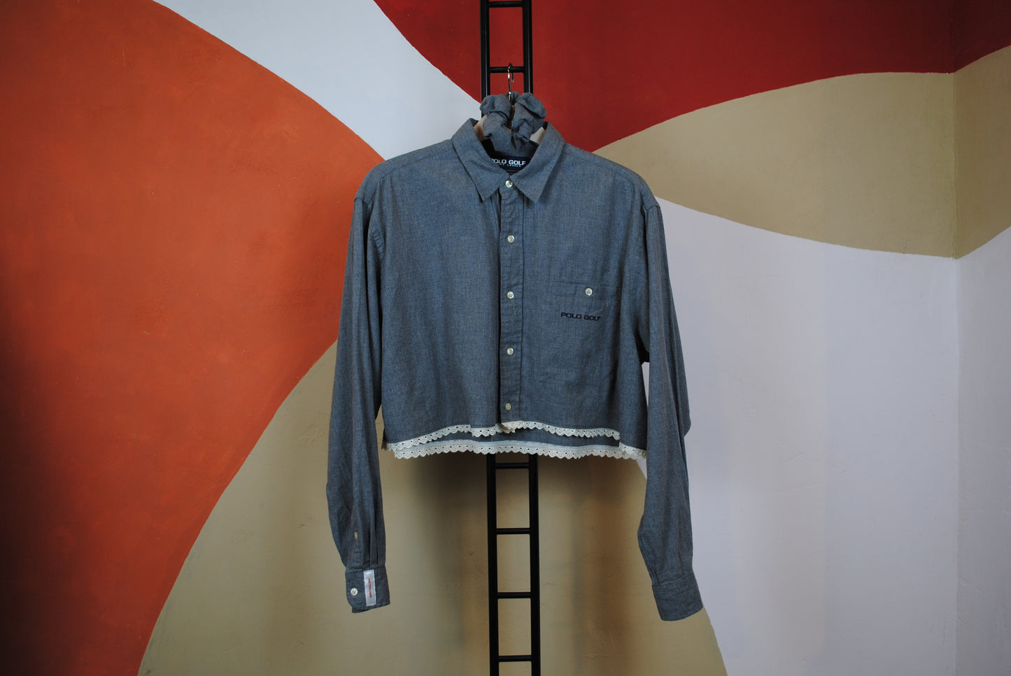 ROXY | Upcycled top & scrunchie - L