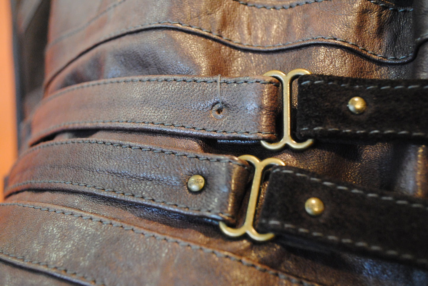 Just Cavalli leren jack - XS