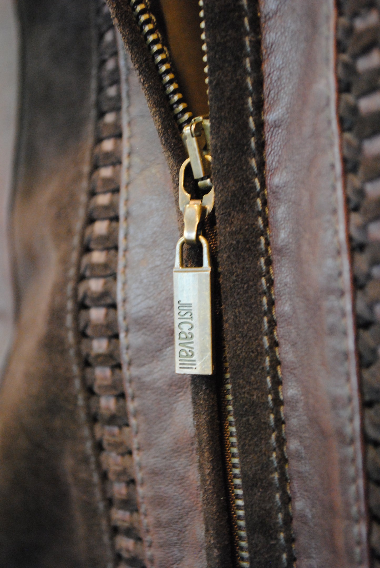 Just Cavalli leren jack - XS