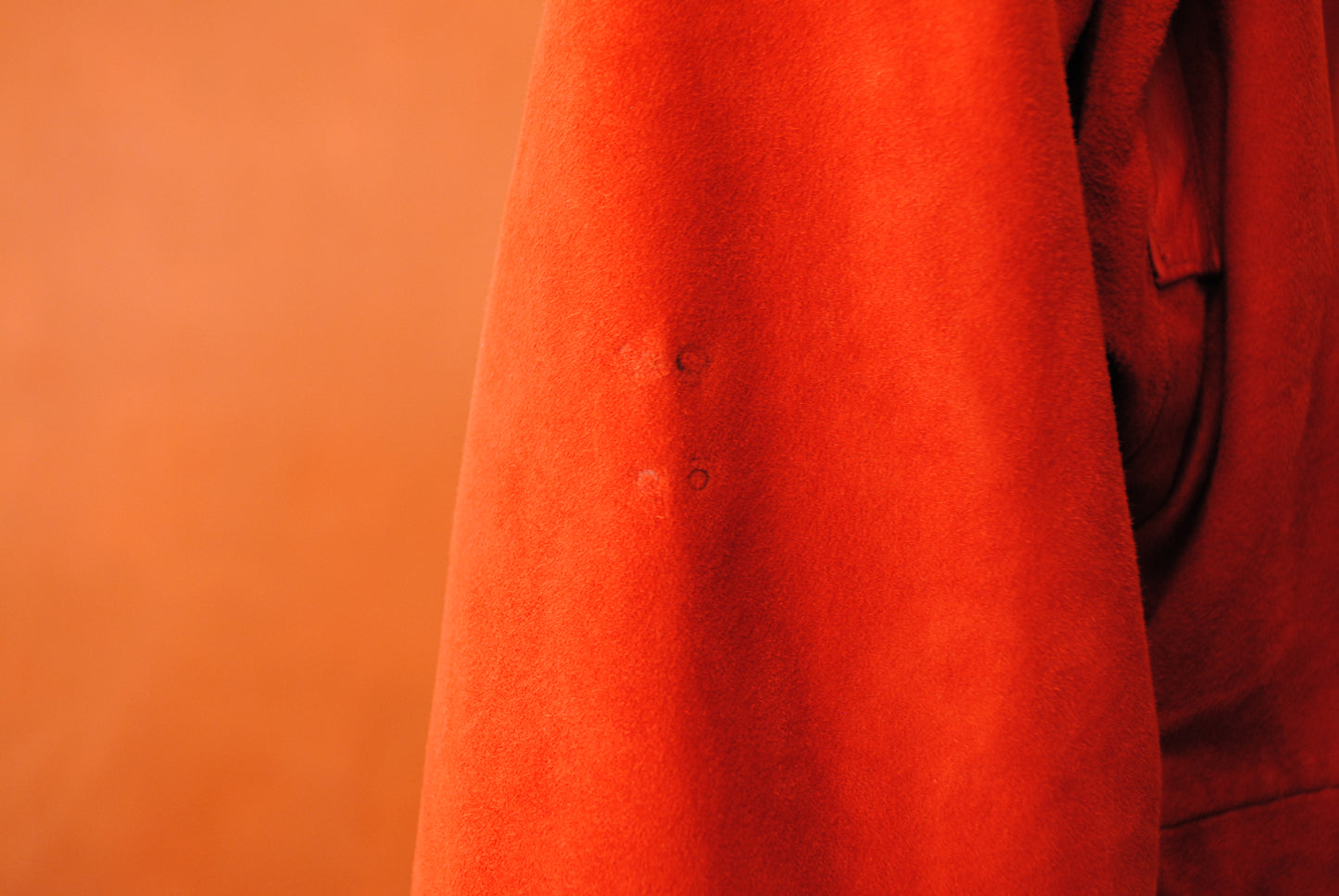 Ruby red leren jack - xs