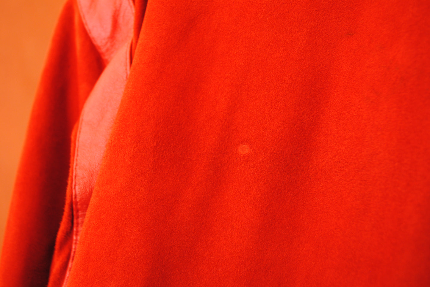 Ruby red leren jack - xs
