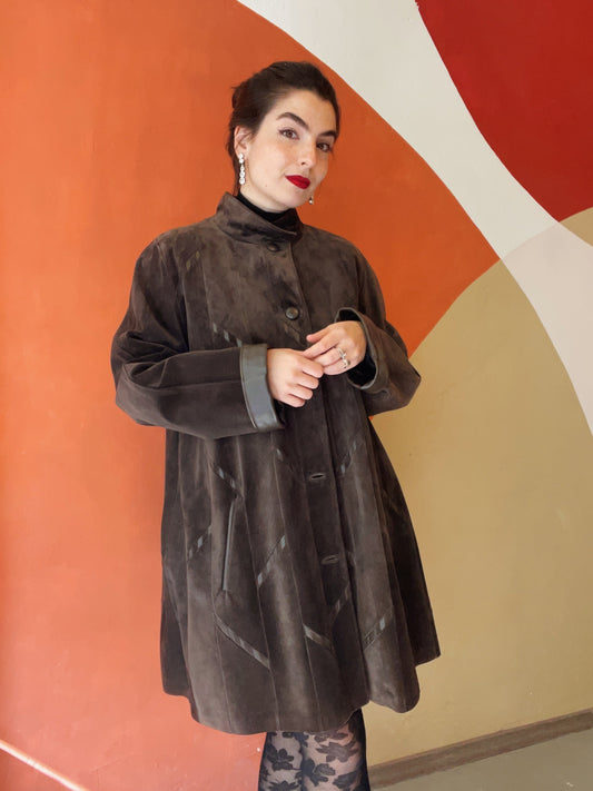 Sally suède leren jas - L