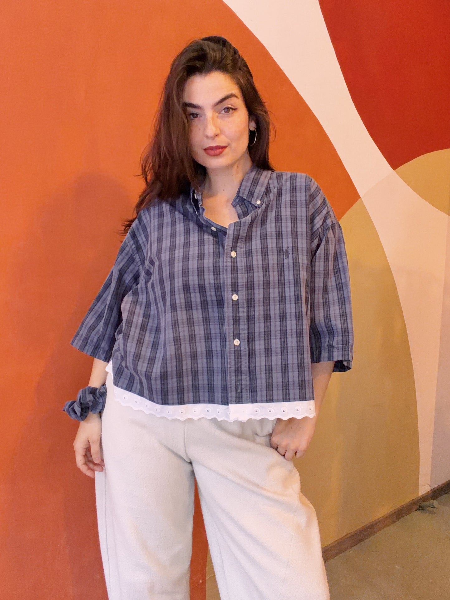ROXY Robyn | Upcycled top & scrunchie - XL