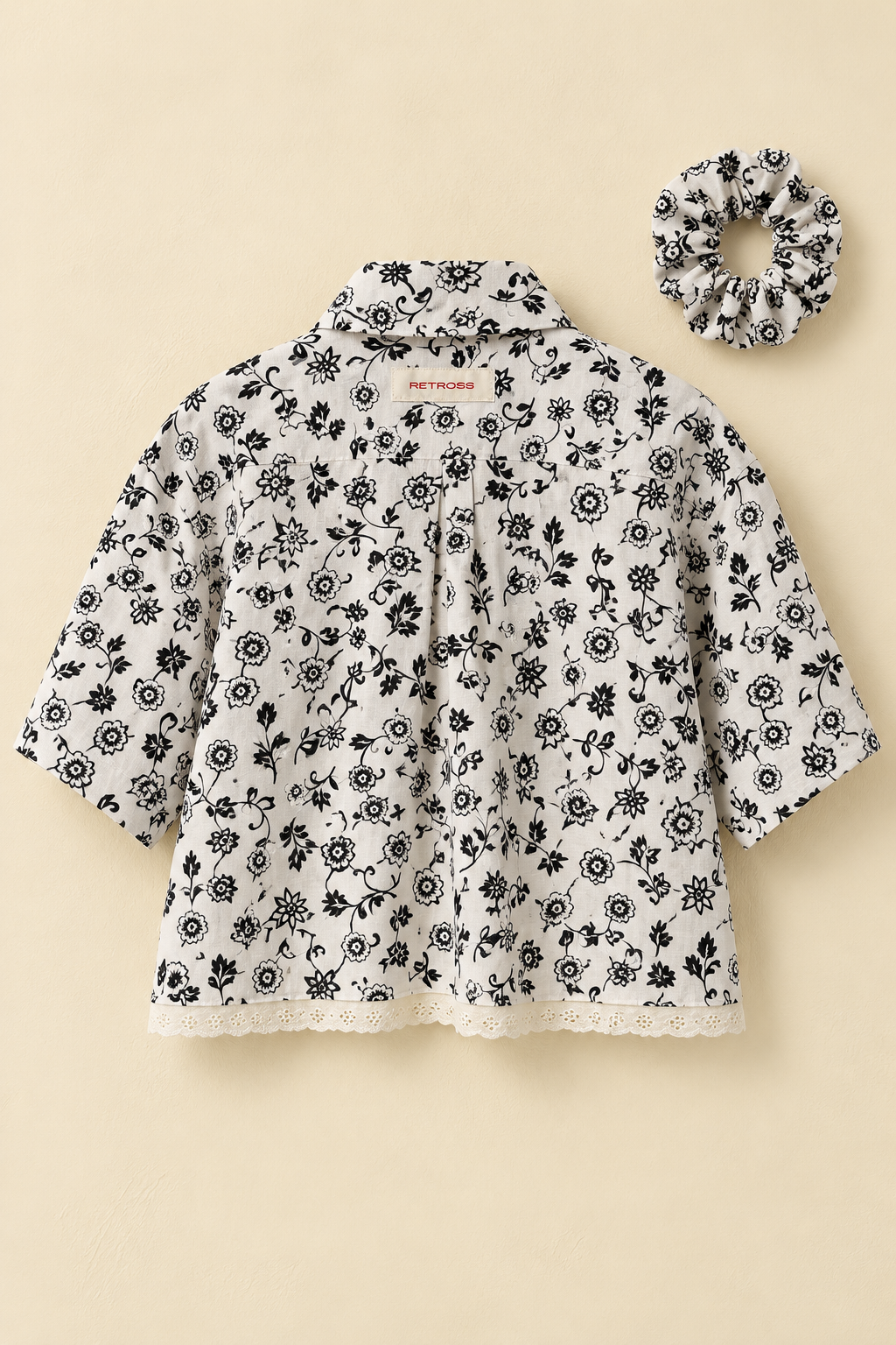 ROXY Rêve | Upcycled top & scrunchie - L