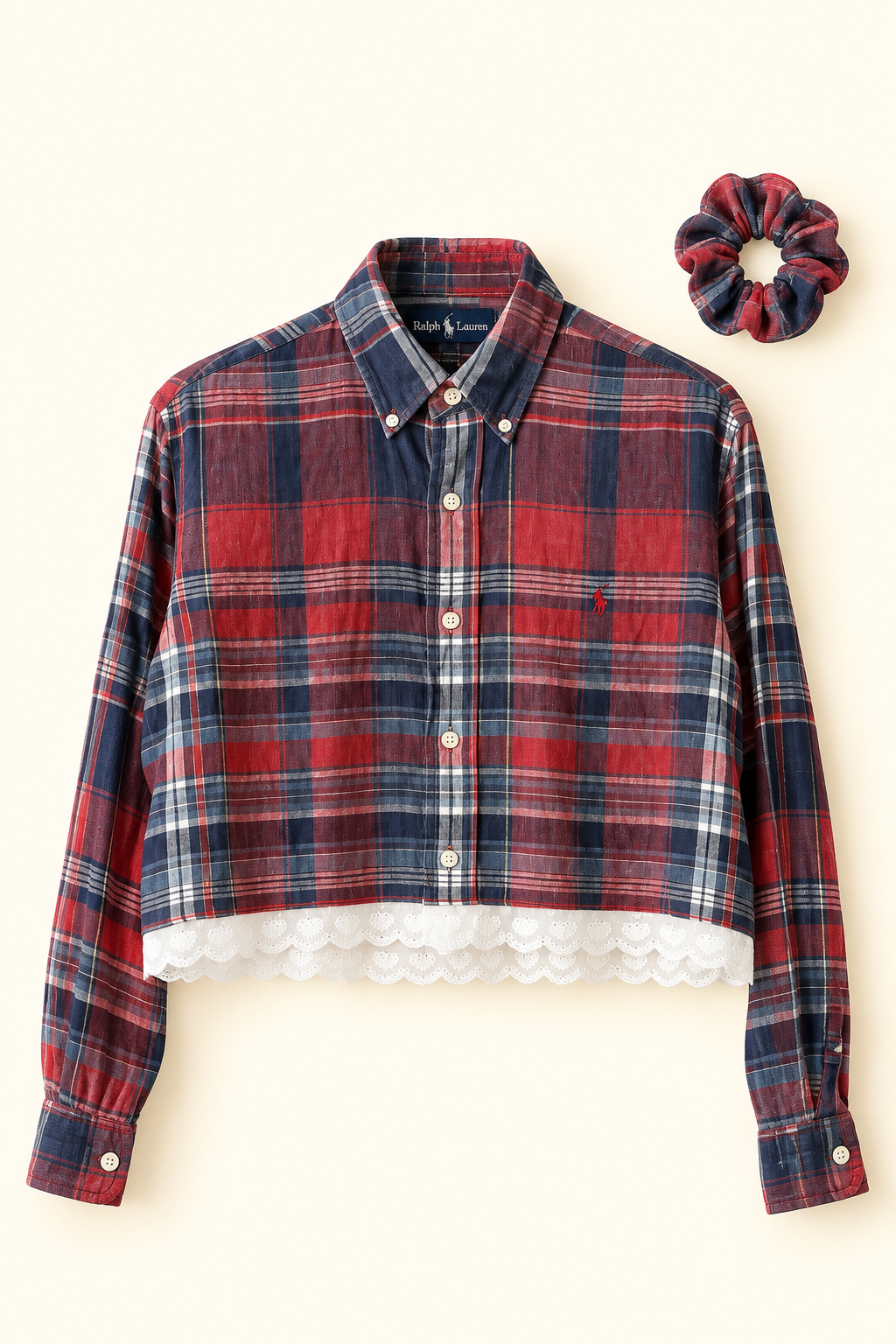 ROXY Rover | Upcycled top & scrunchie - M