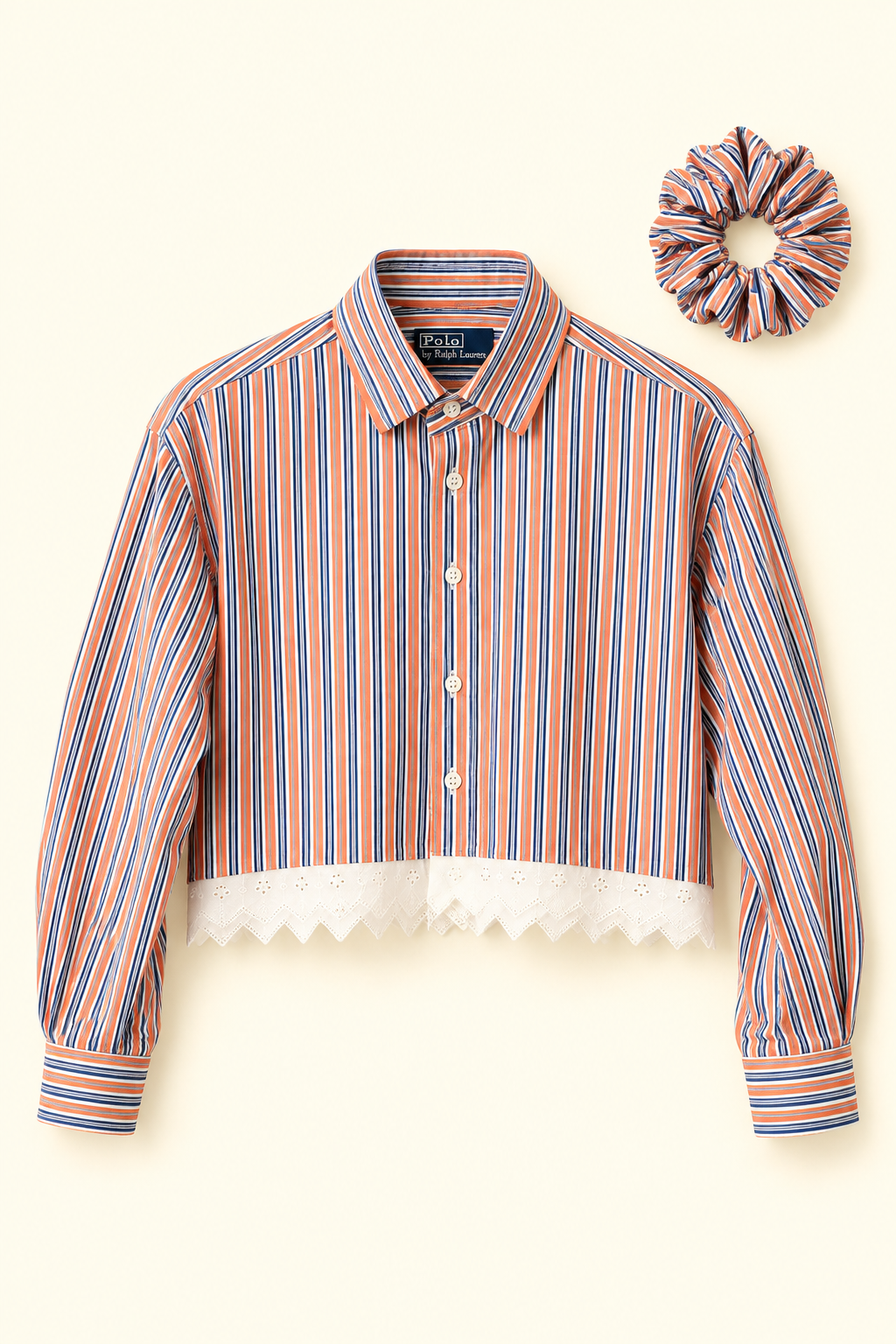 ROXY Romée | Upcycled top & scrunchie - L