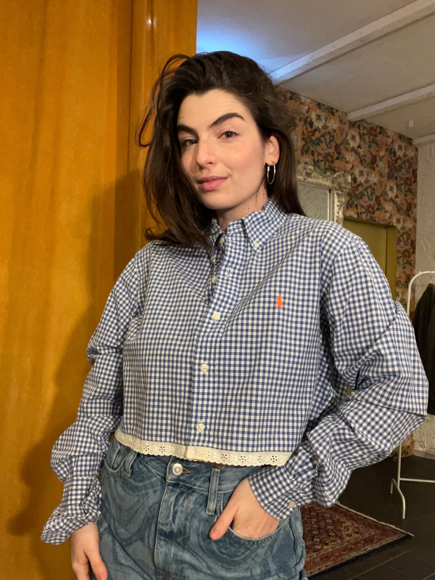 ROXY | Upcycled top & scrunchie - M