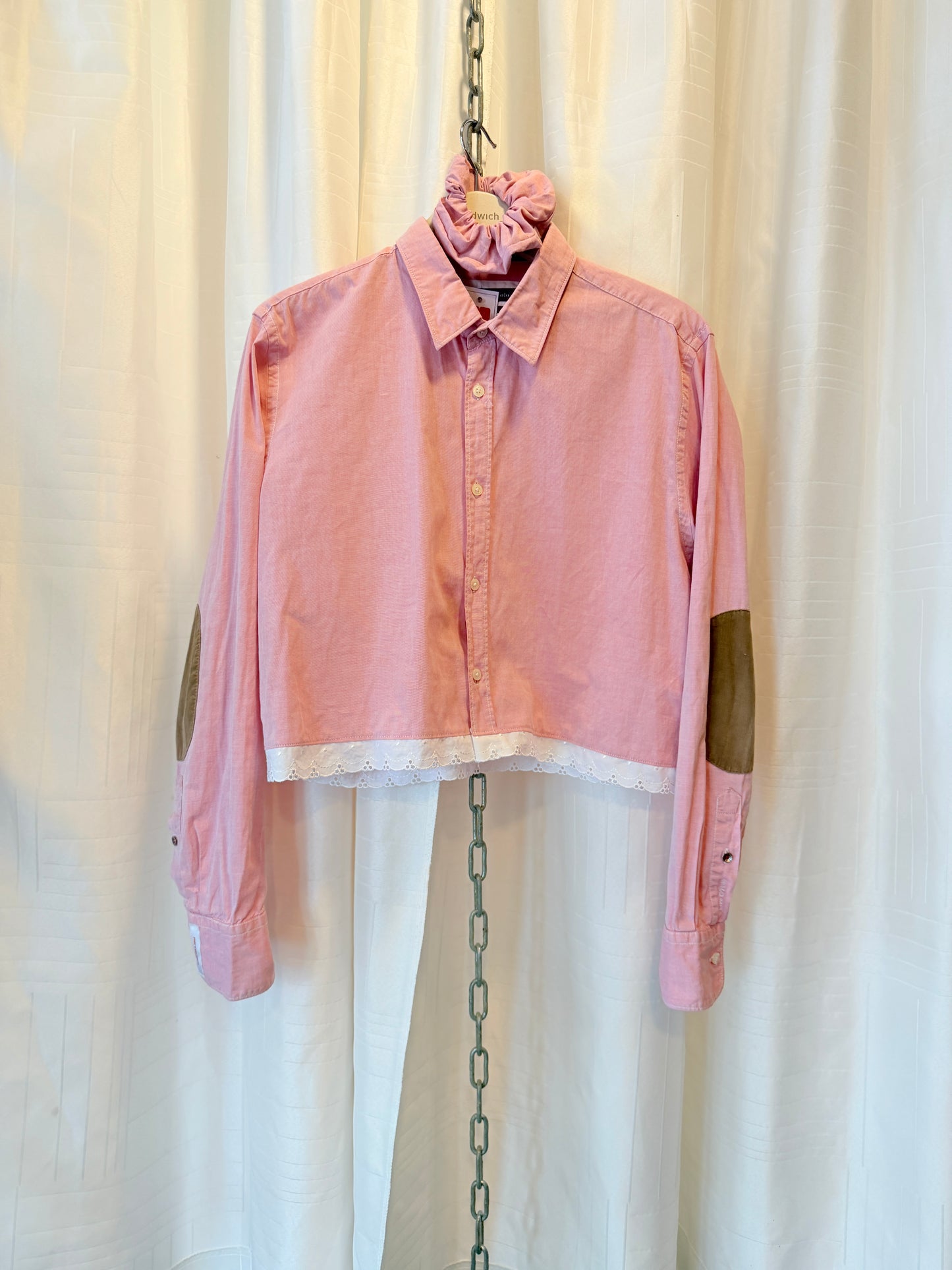 ROXY Rose | Upcycled top & scrunchie - L