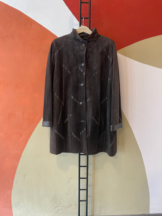 Vintage leren jas (L)