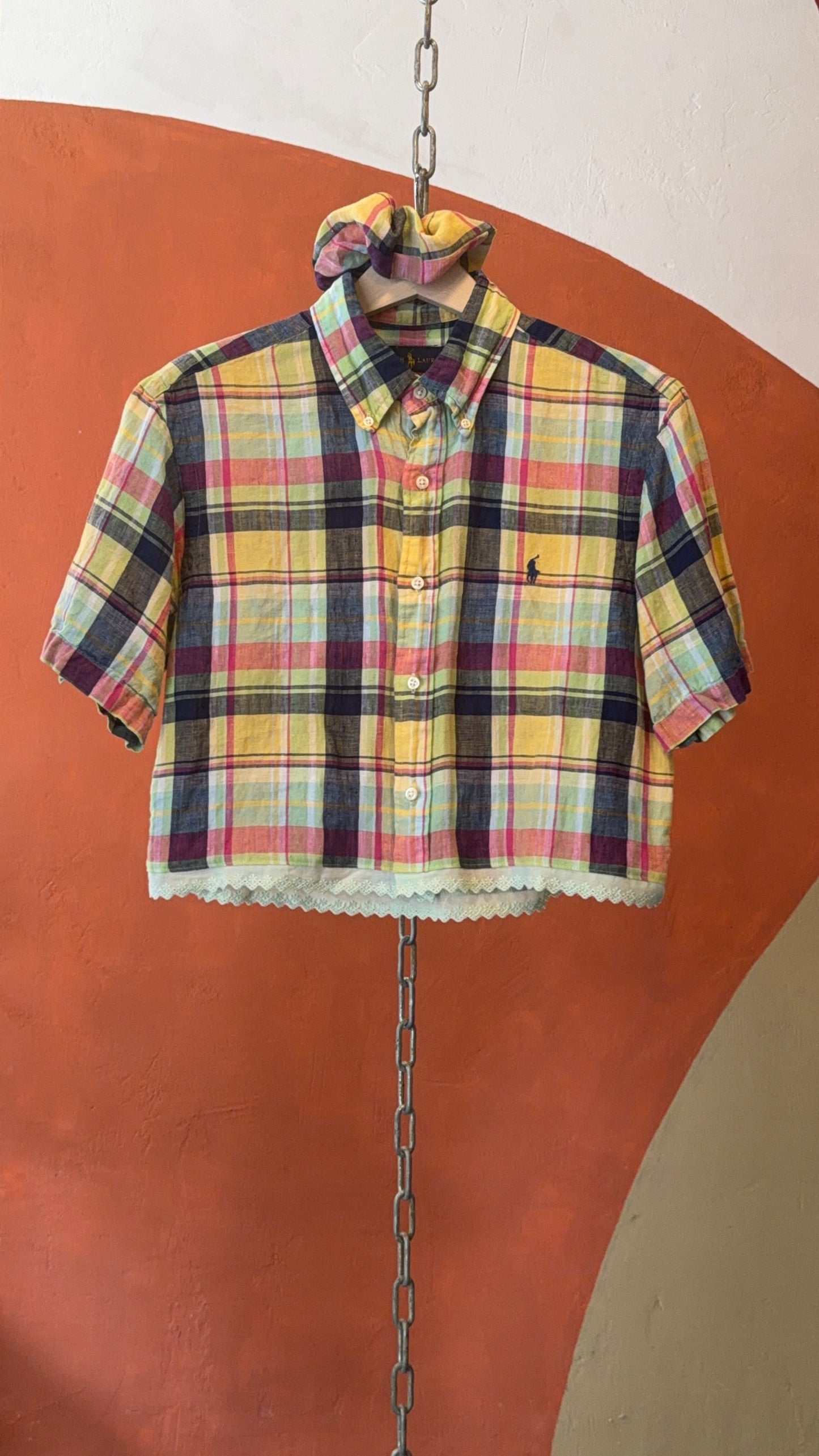 ROXY Rue | Upcycled top & scrunchie - M