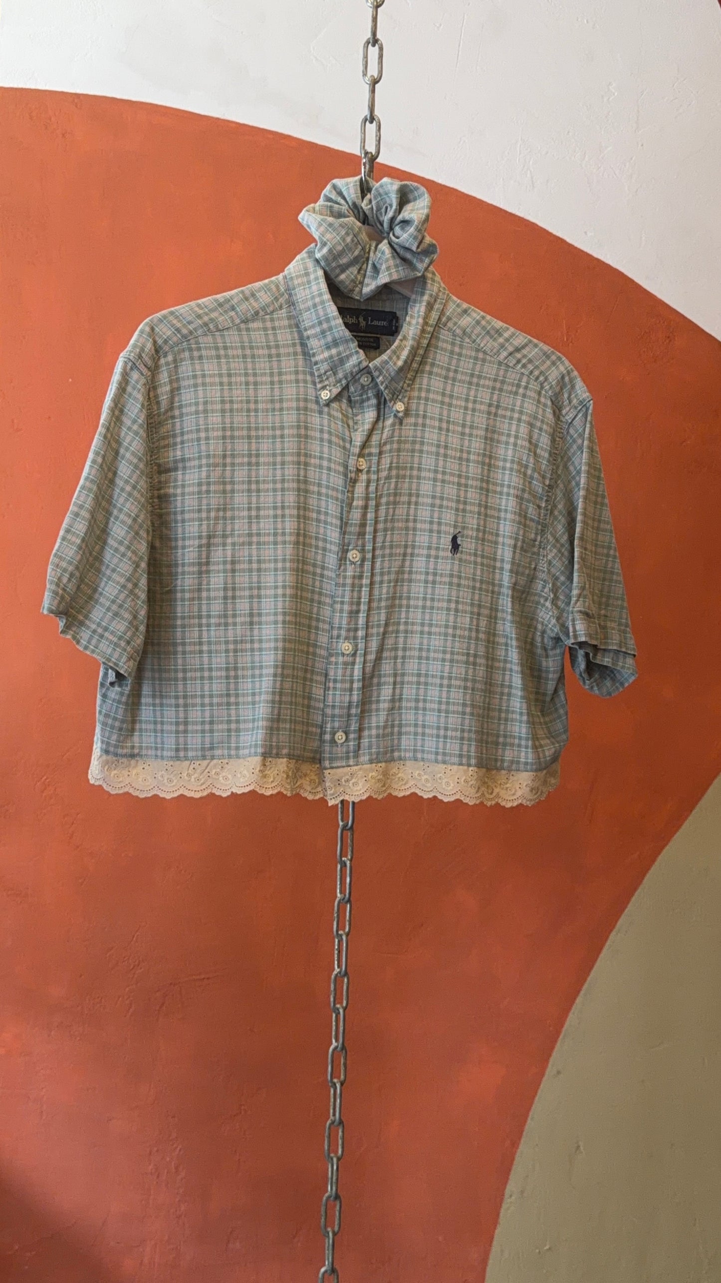 ROXY River | Upcycled top & scrunchie - L