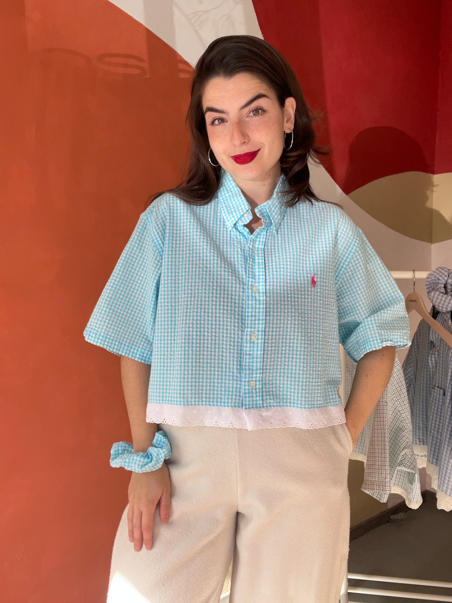 ROXY | Upcycled top & scrunchie - XL