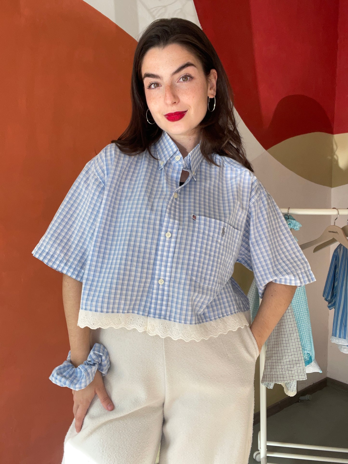 ROXY | Upcycled top & scrunchie - XL