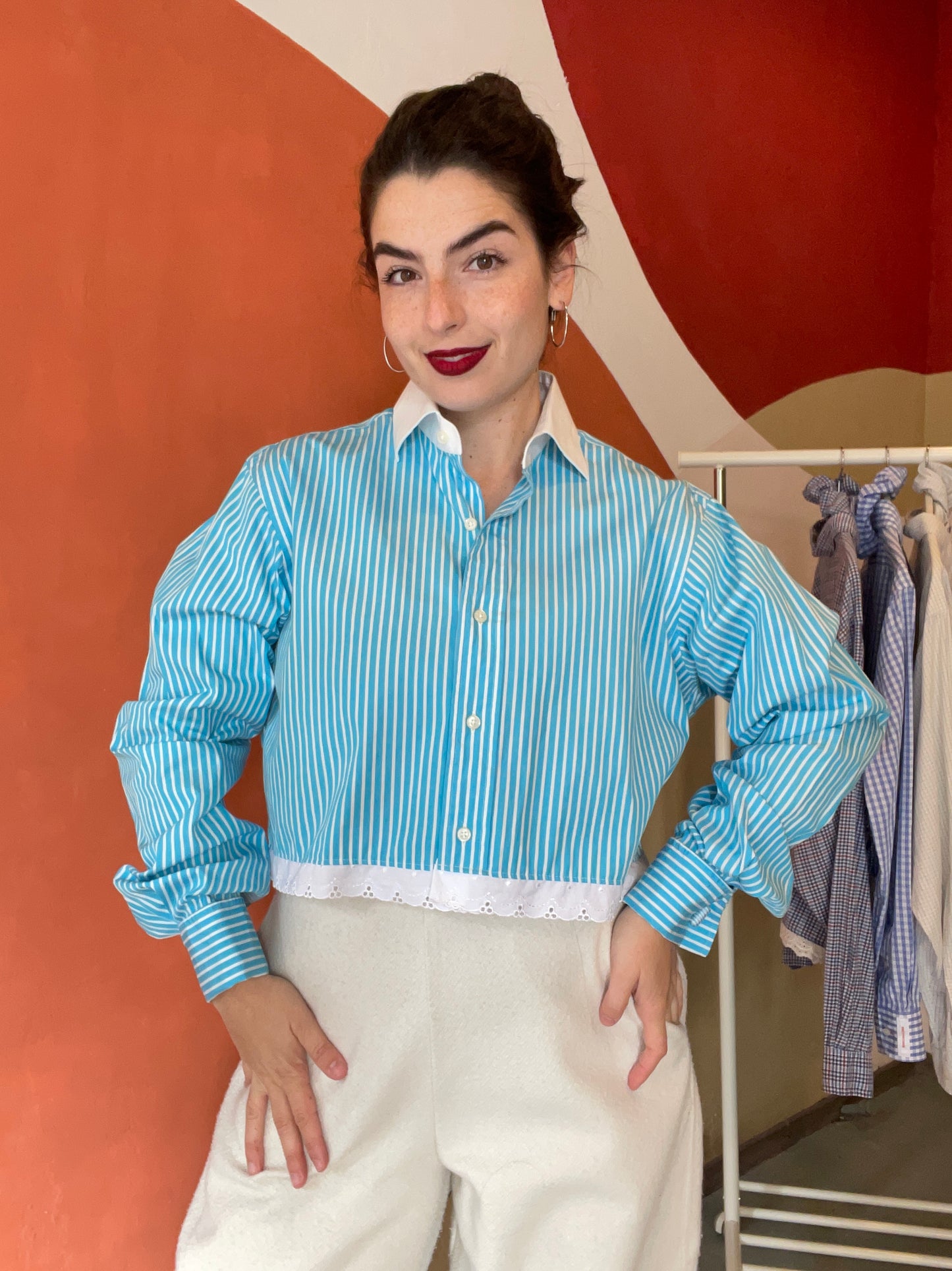 ROXY | Upcycled top & scrunchie - M