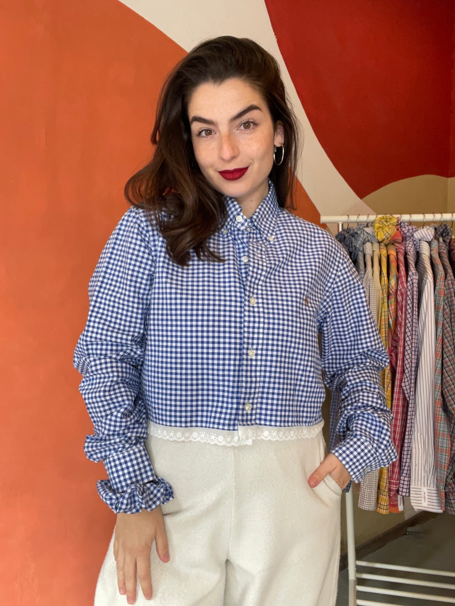 ROXY | Upcycled top & scrunchie - M