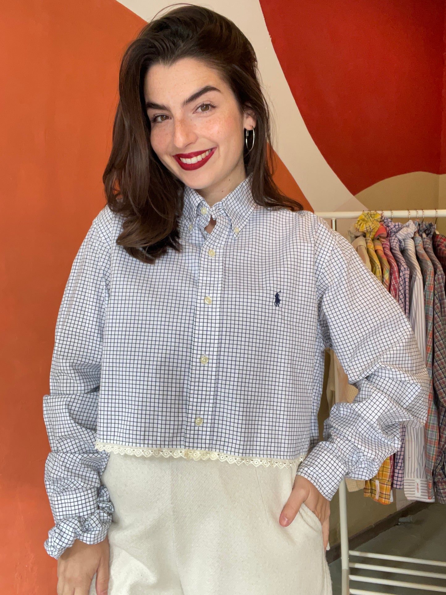 ROXY | Upcycled top & scrunchie - L