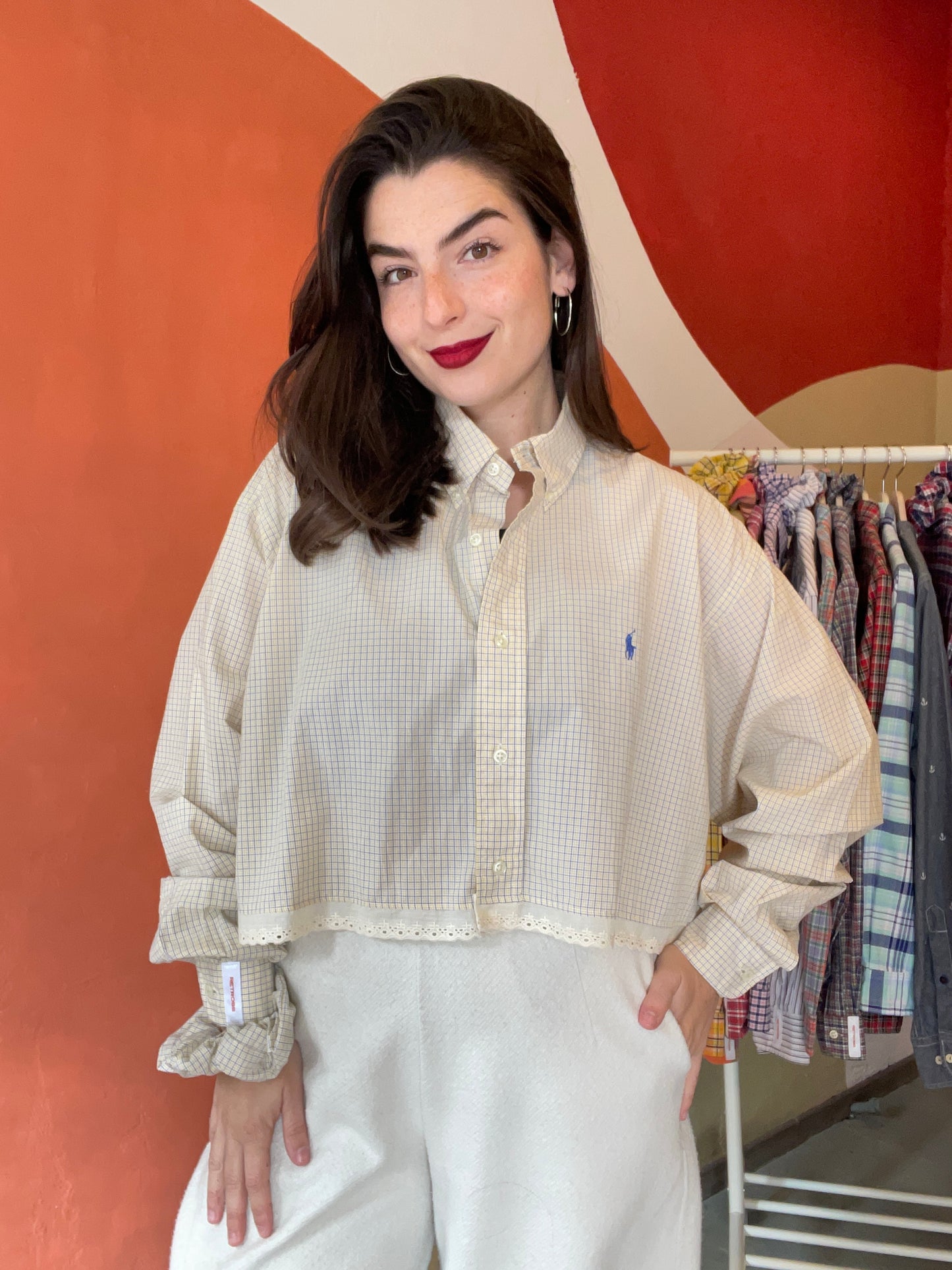 ROXY | Upcycled top & scrunchie - L