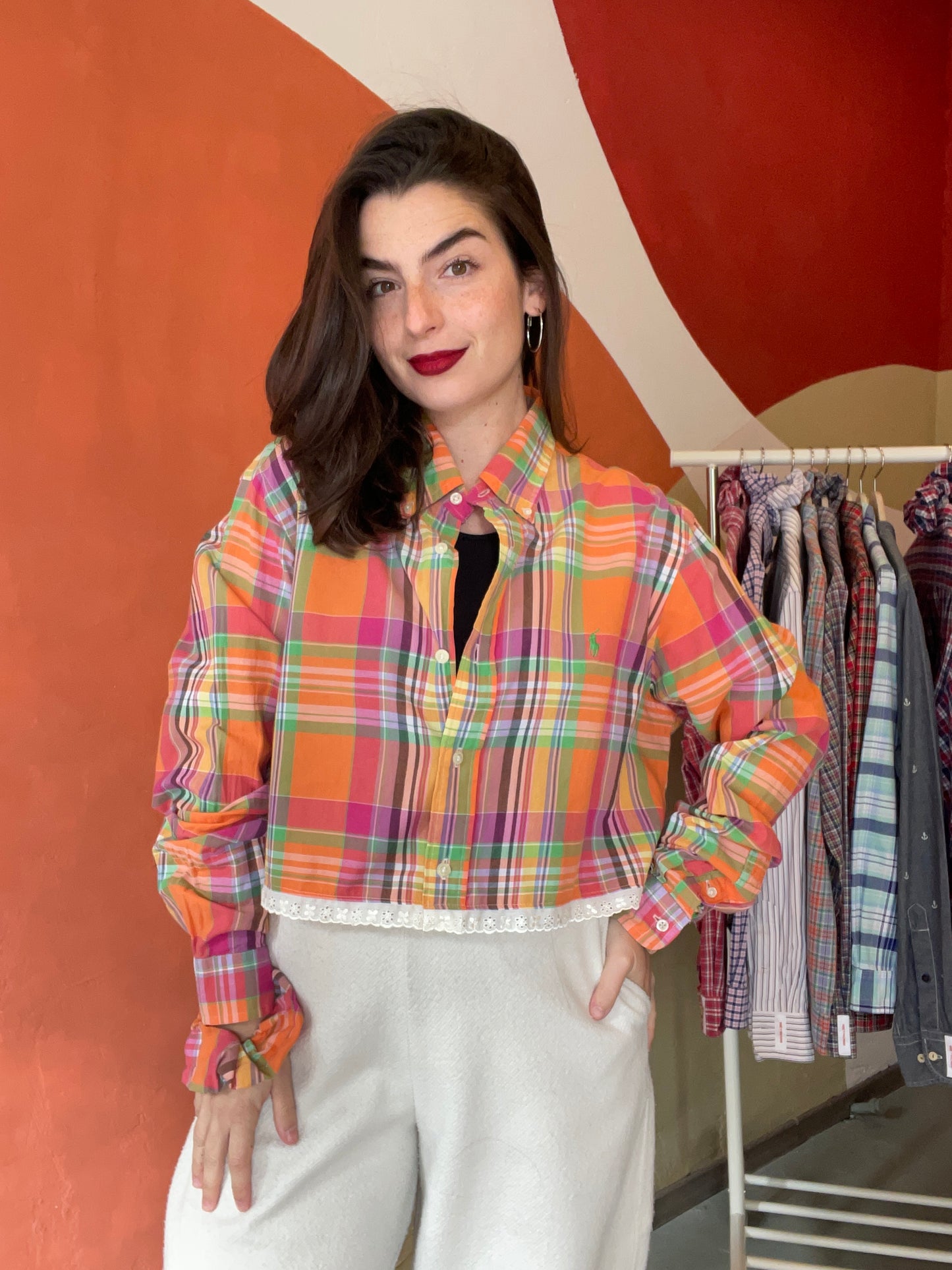 ROXY | Upcycled top & scrunchie - L