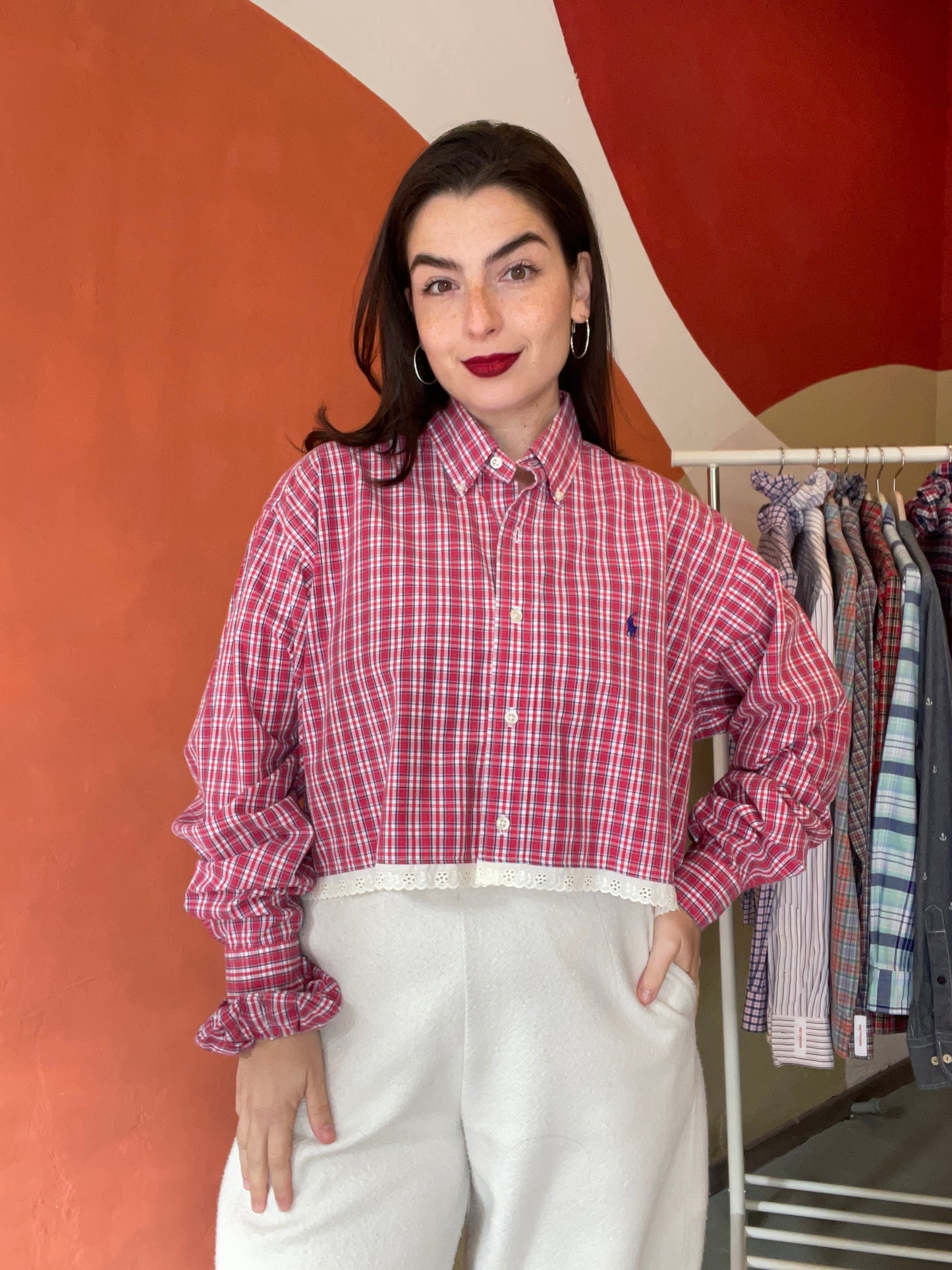 ROXY | Upcycled top & scrunchie - M