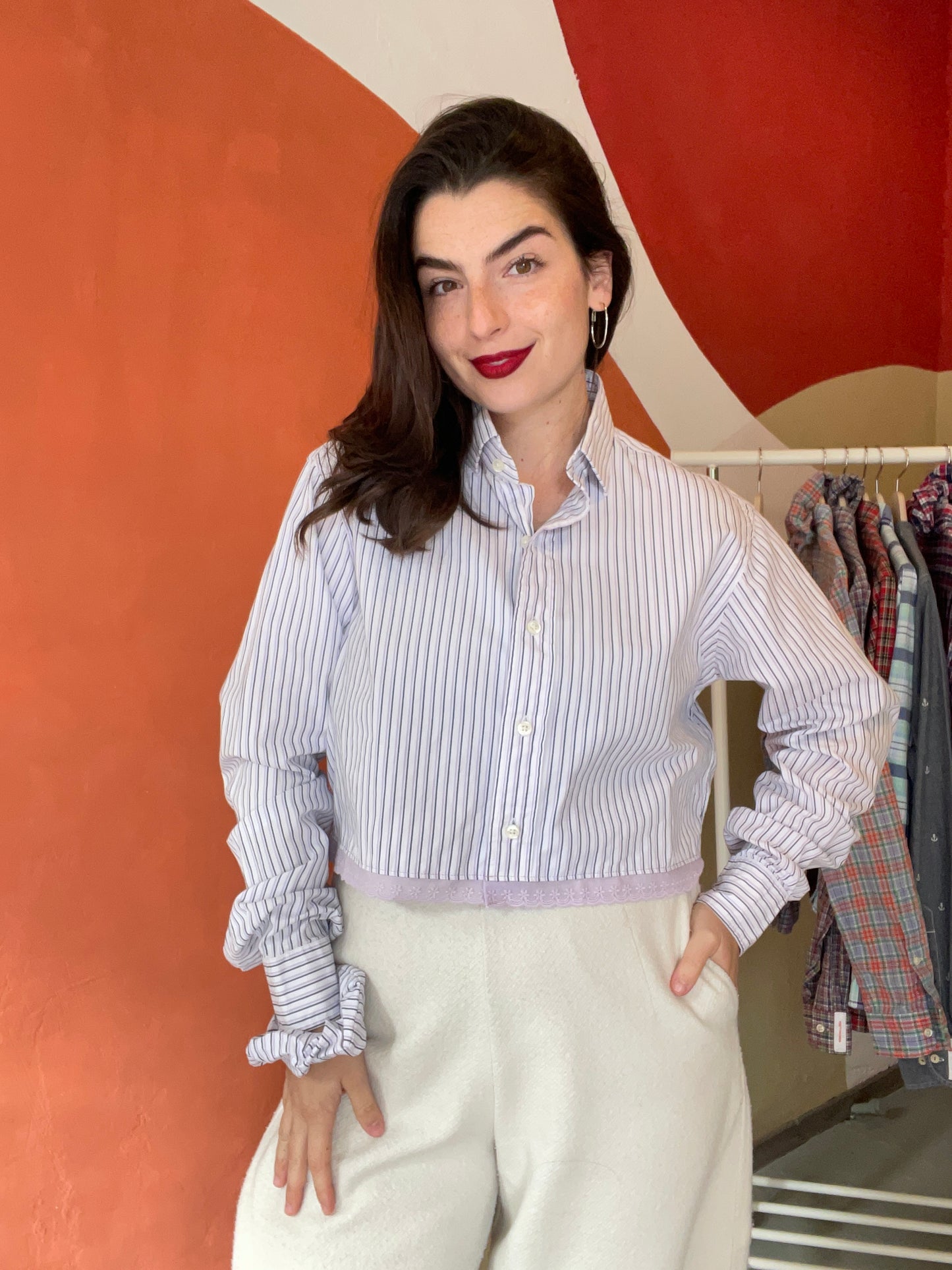 ROXY | Upcycled top & scrunchie - M