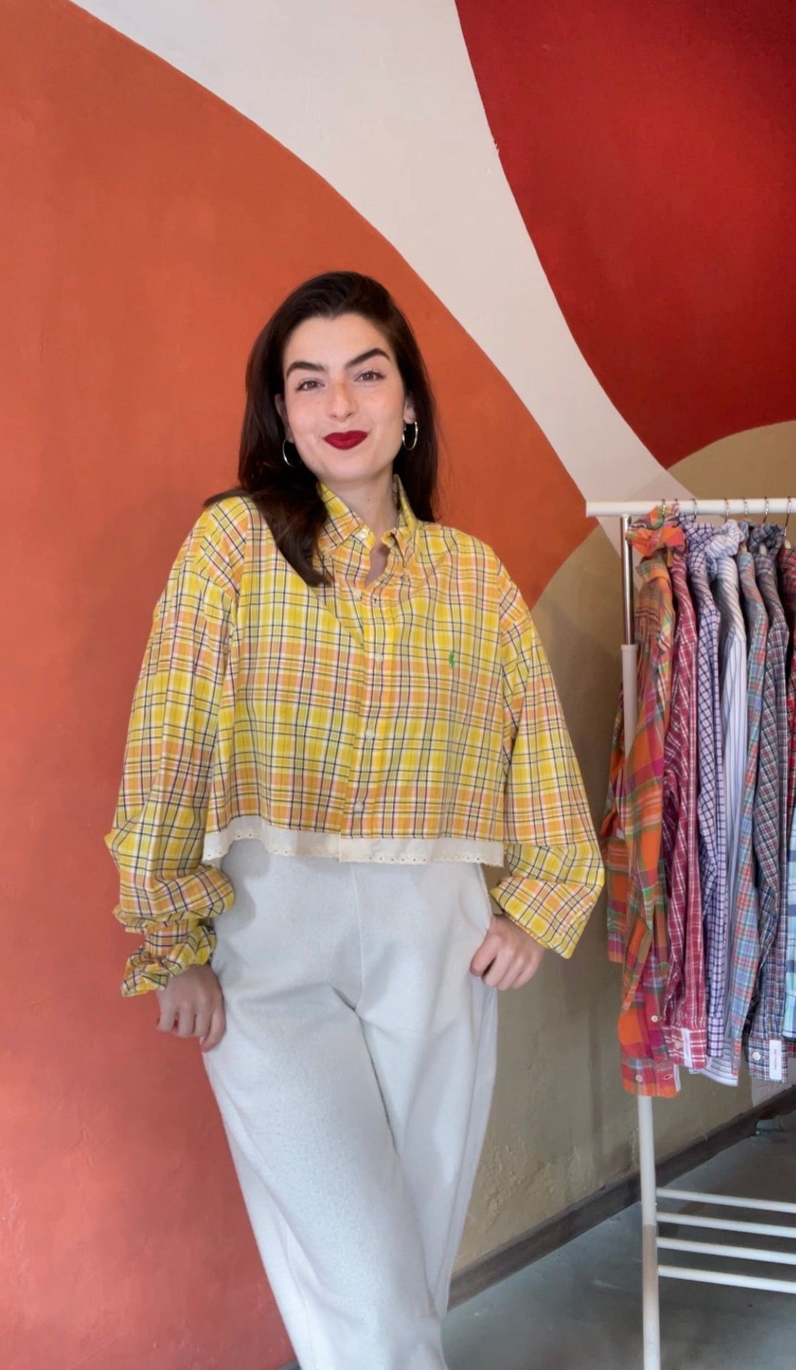 ROXY | Upcycled top & scrunchie - L