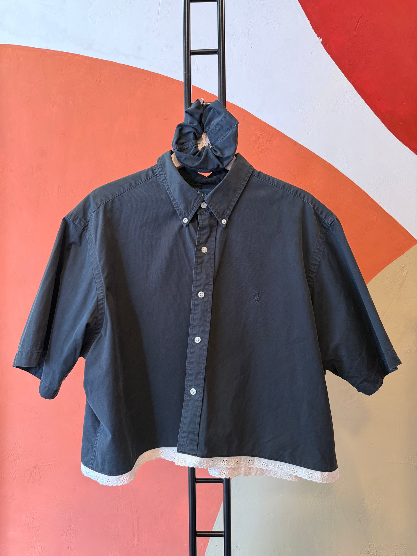 ROXY Ravenna | Upcycled top & scrunchie - XL