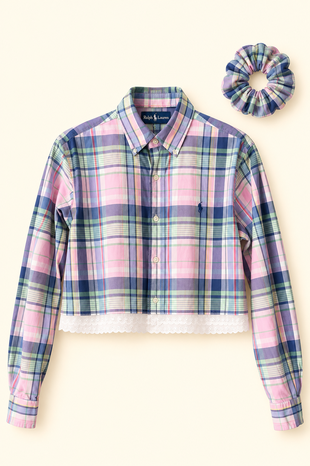 ROXY Rosetta | Upcycled top & scrunchie - S