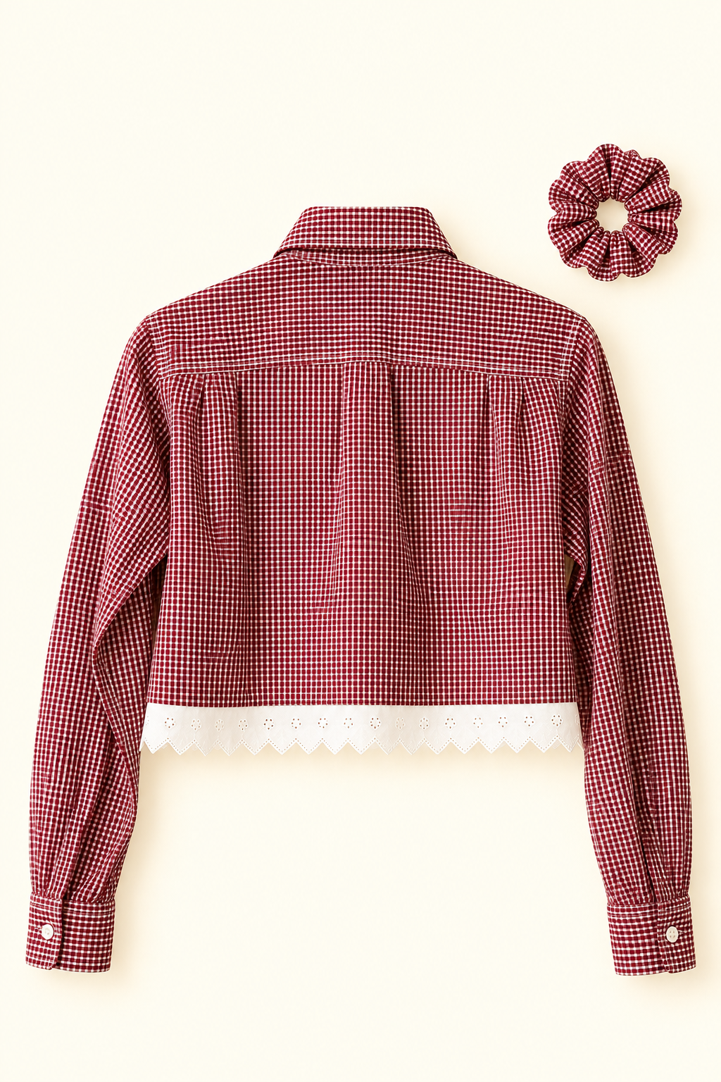 ROXY Raquel | Upcycled top & scrunchie - L