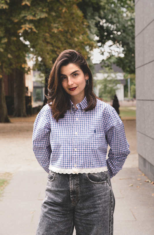 ROXY | Upcycled top & scrunchie - M